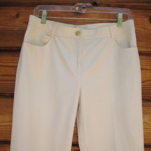 St. John by Marie Gray Boot Cut Beige Jeans - Picture 4 of 8